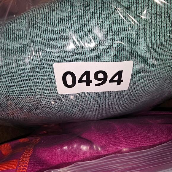 REI Hoodie Zip Up Sweatshirt Heathered Green with Black Trim Drawstring Hood  Lg - Picture 11 of 11